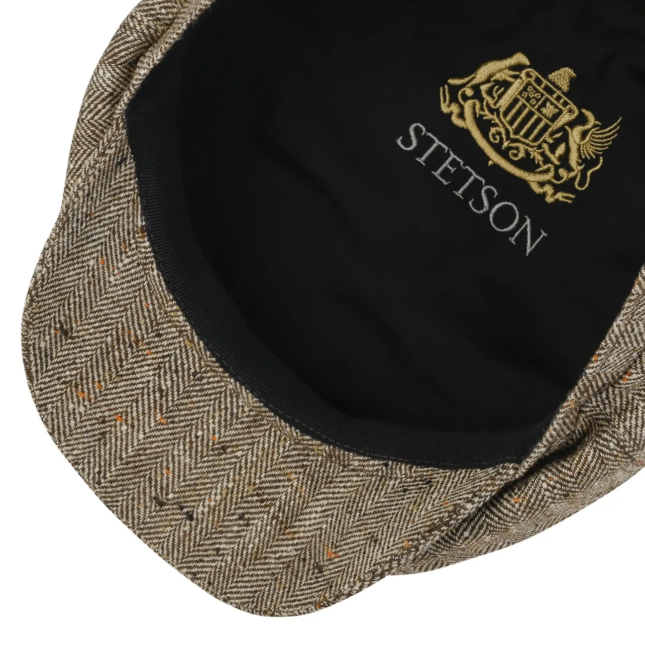 Hatteras Tweed Herringbone Newsboy by Stetson