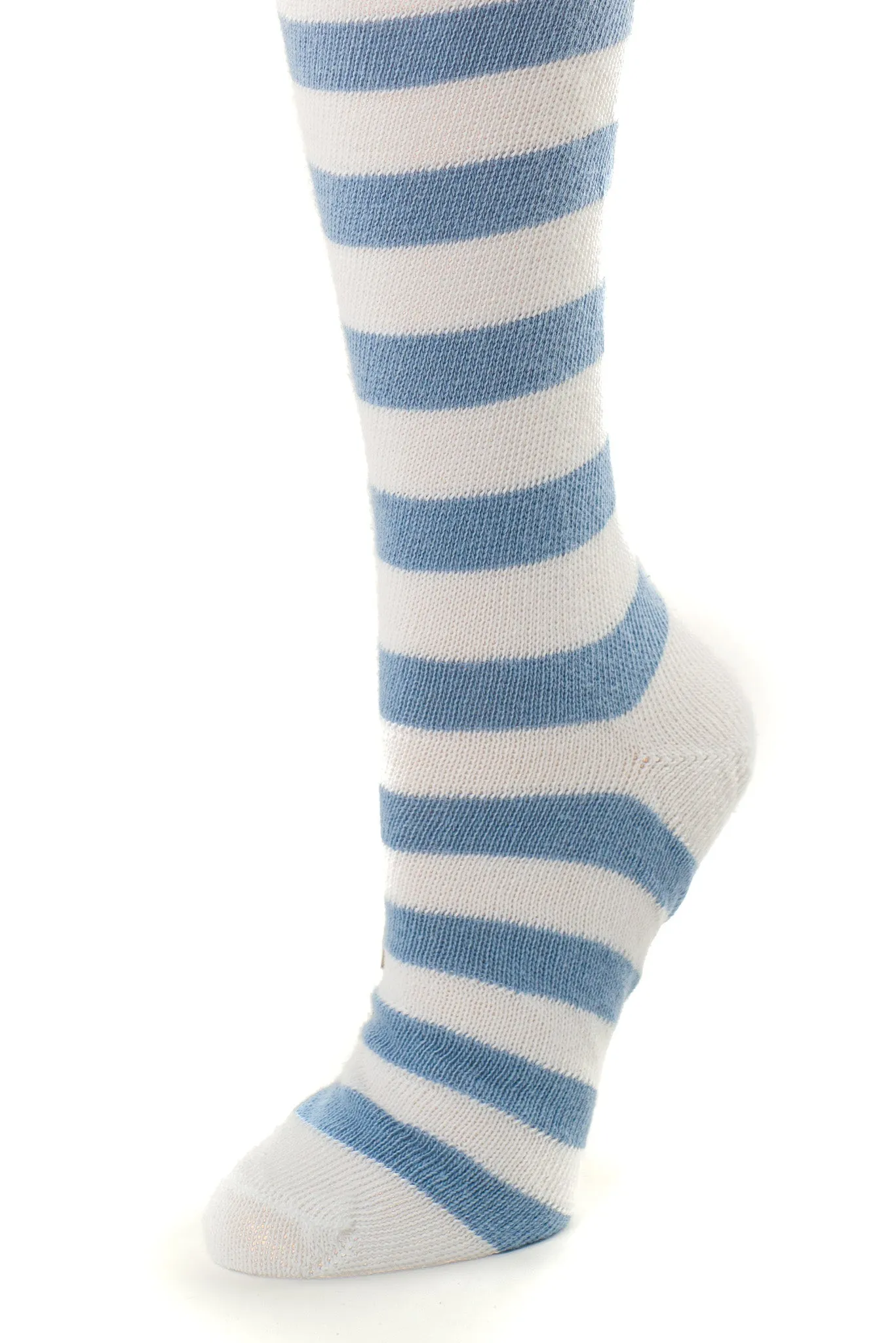 Heavyweight Horizontal Striped Cotton Stockings