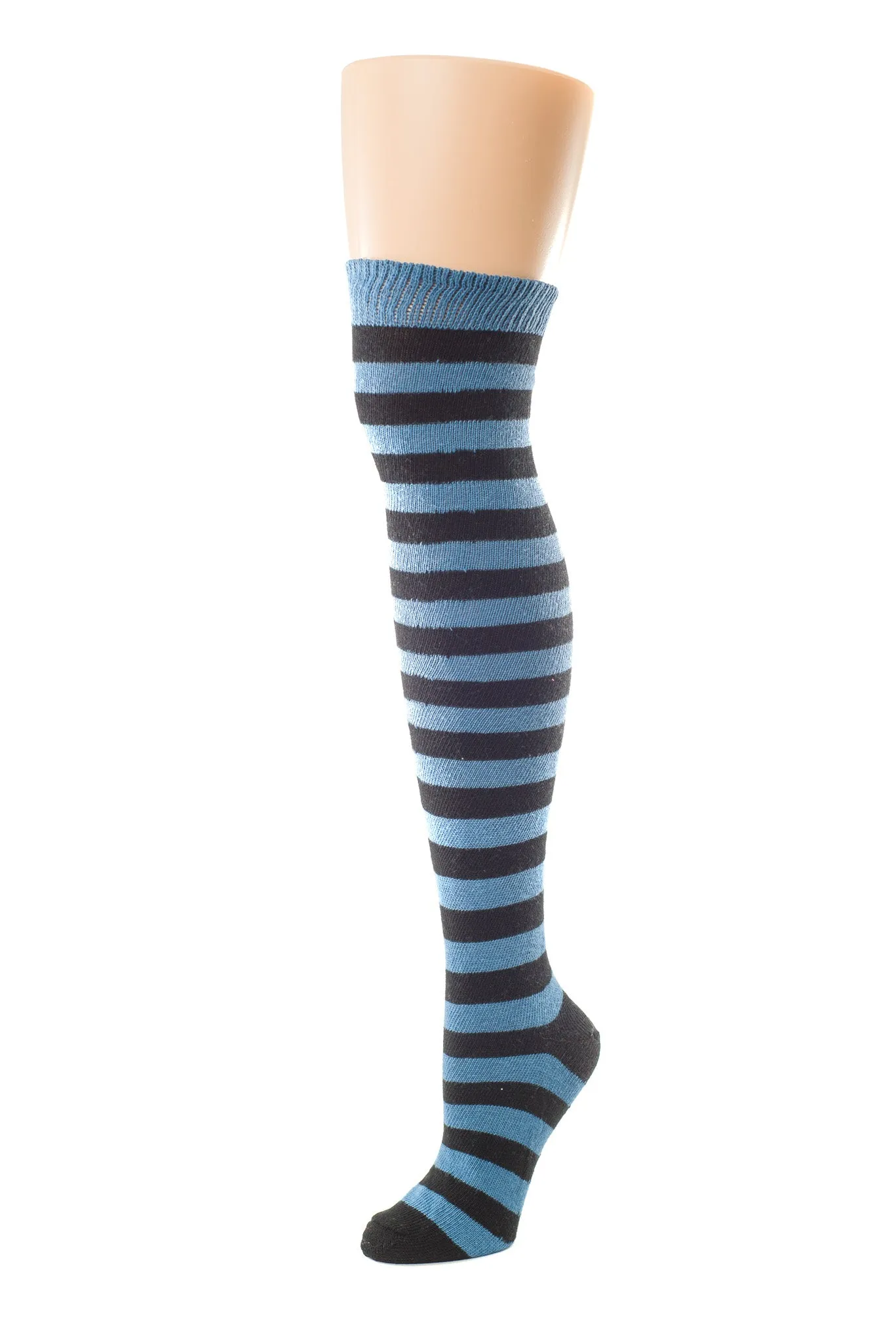 Heavyweight Horizontal Striped Cotton Stockings