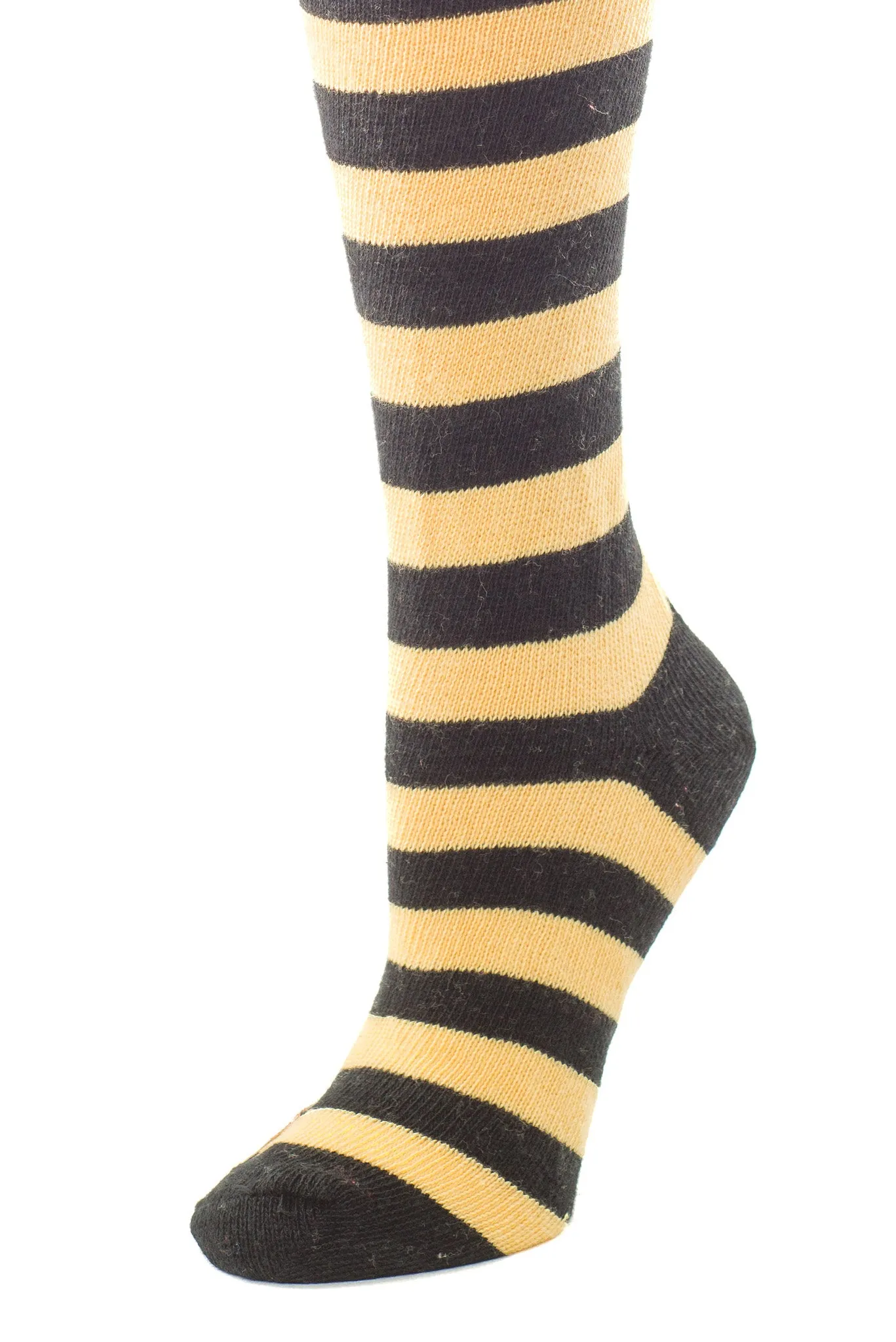 Heavyweight Horizontal Striped Cotton Stockings