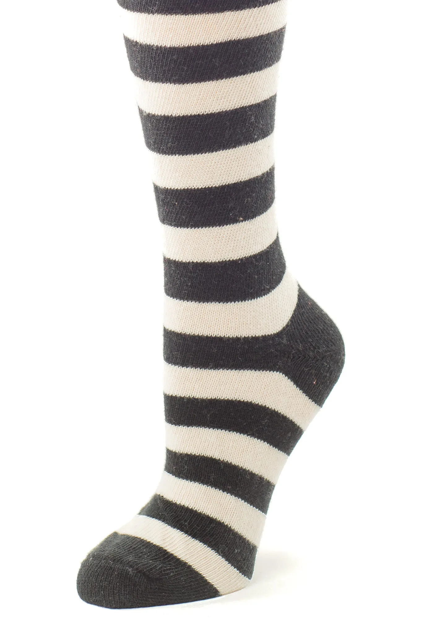 Heavyweight Horizontal Striped Cotton Stockings