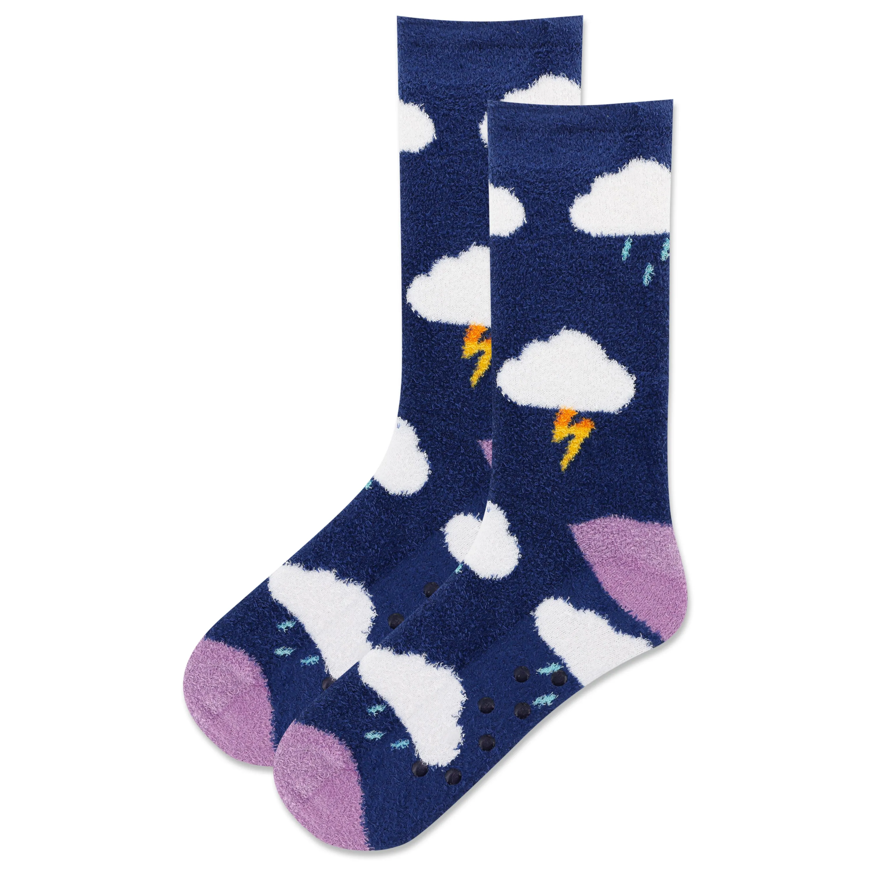 Hot Sox Womens Clouds Non-Skid Slipper Socks