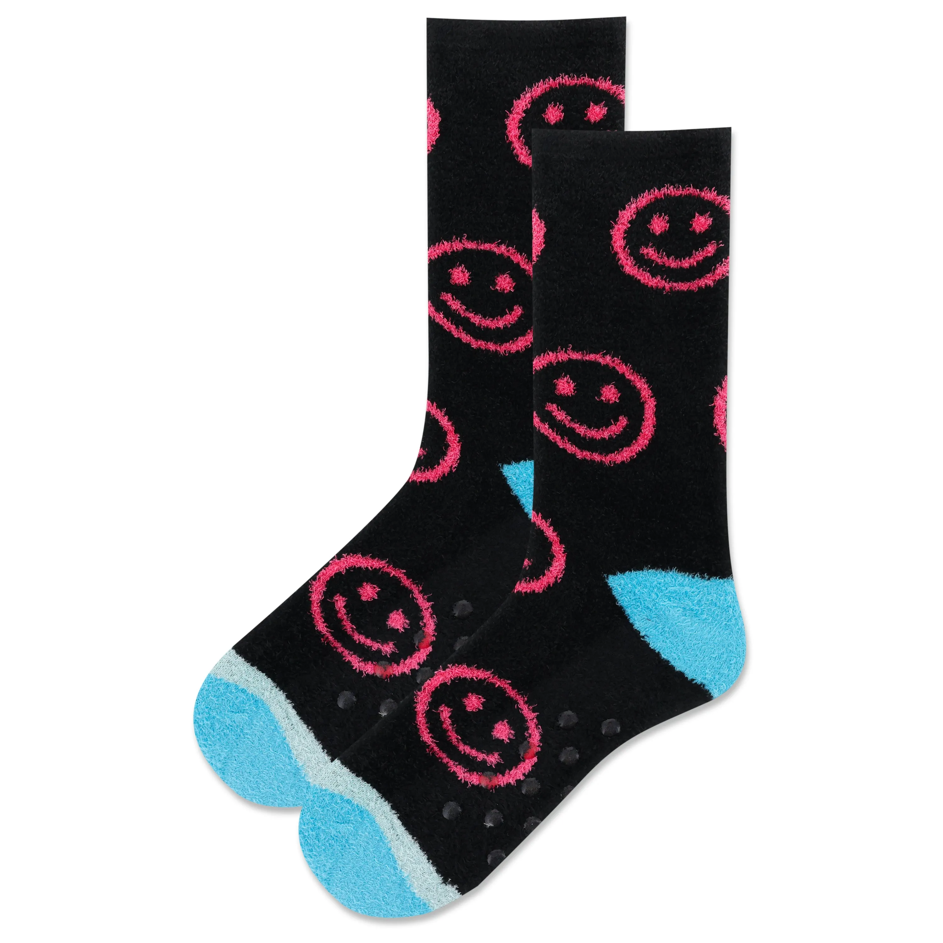 Hot Sox Womens Smiley Non-Skid Slipper Socks