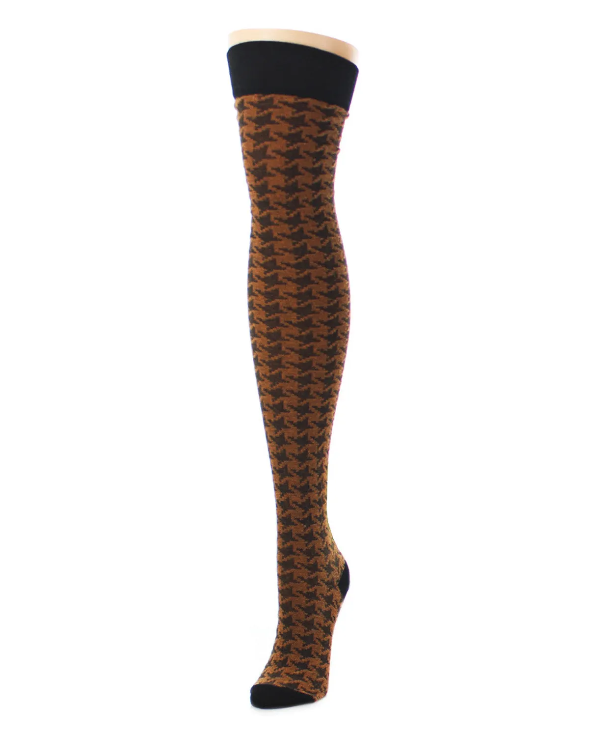 Houndstooth Over The Knee Warm Socks