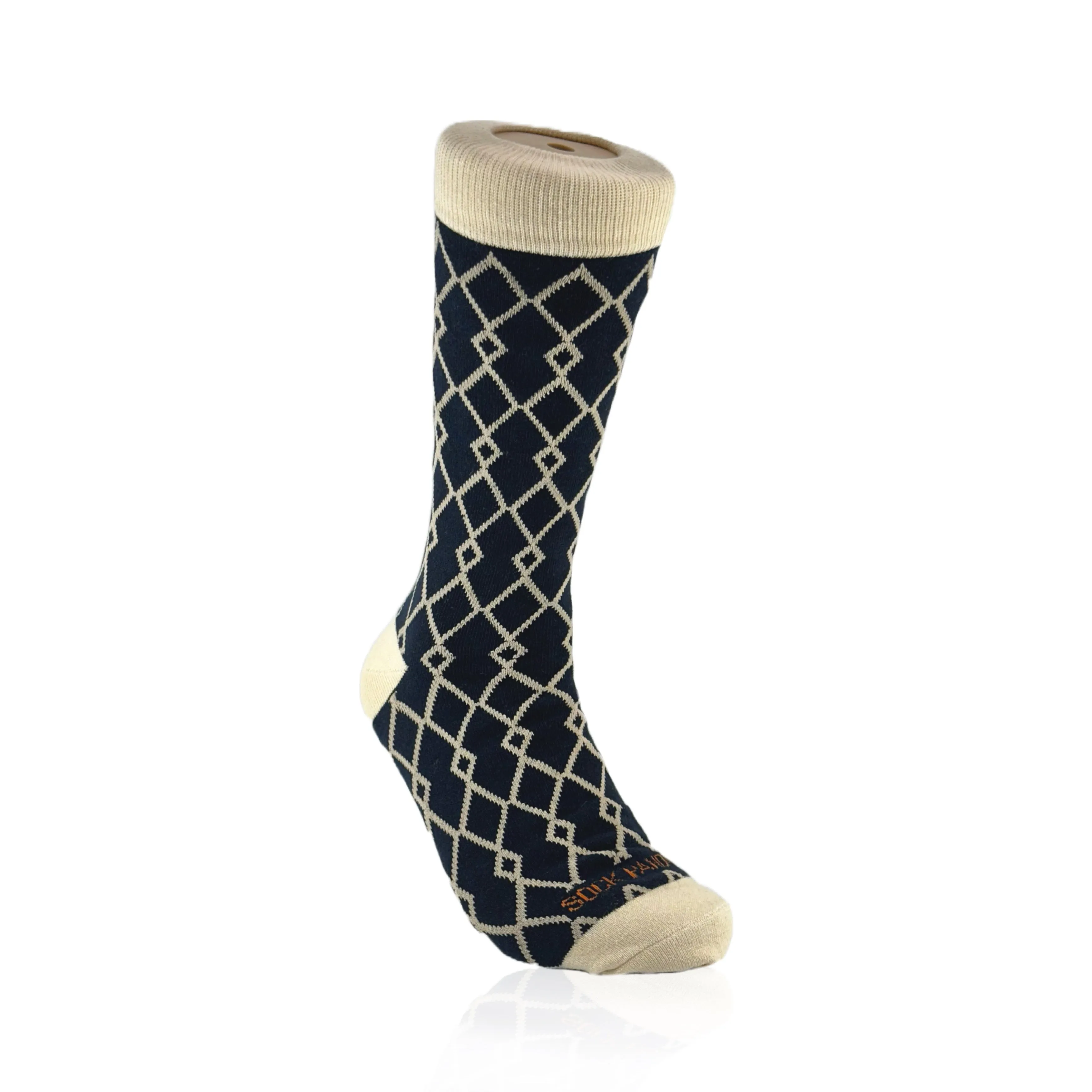 Interlocking Diamond Pattern Socks from the Sock Panda (Adult Large - Men's Shoe Sizes 8-12)