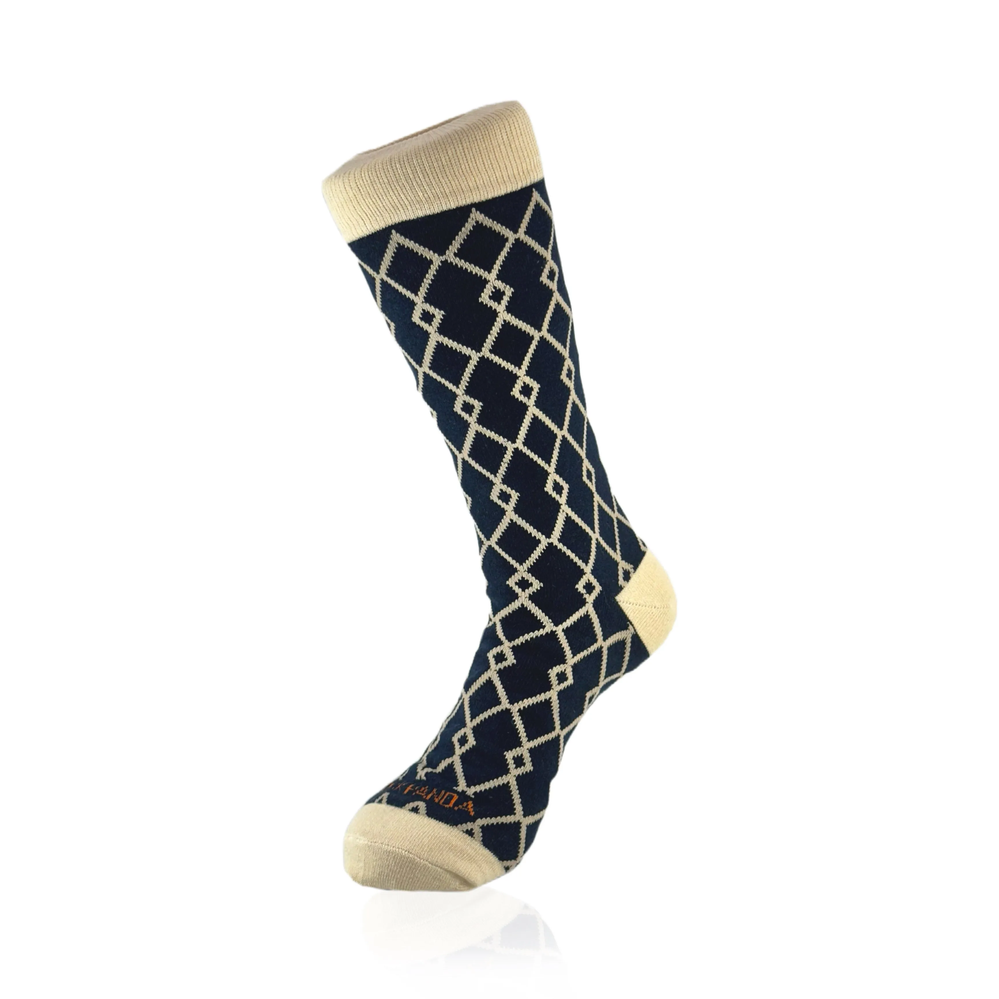 Interlocking Diamond Pattern Socks from the Sock Panda (Adult Large - Men's Shoe Sizes 8-12)