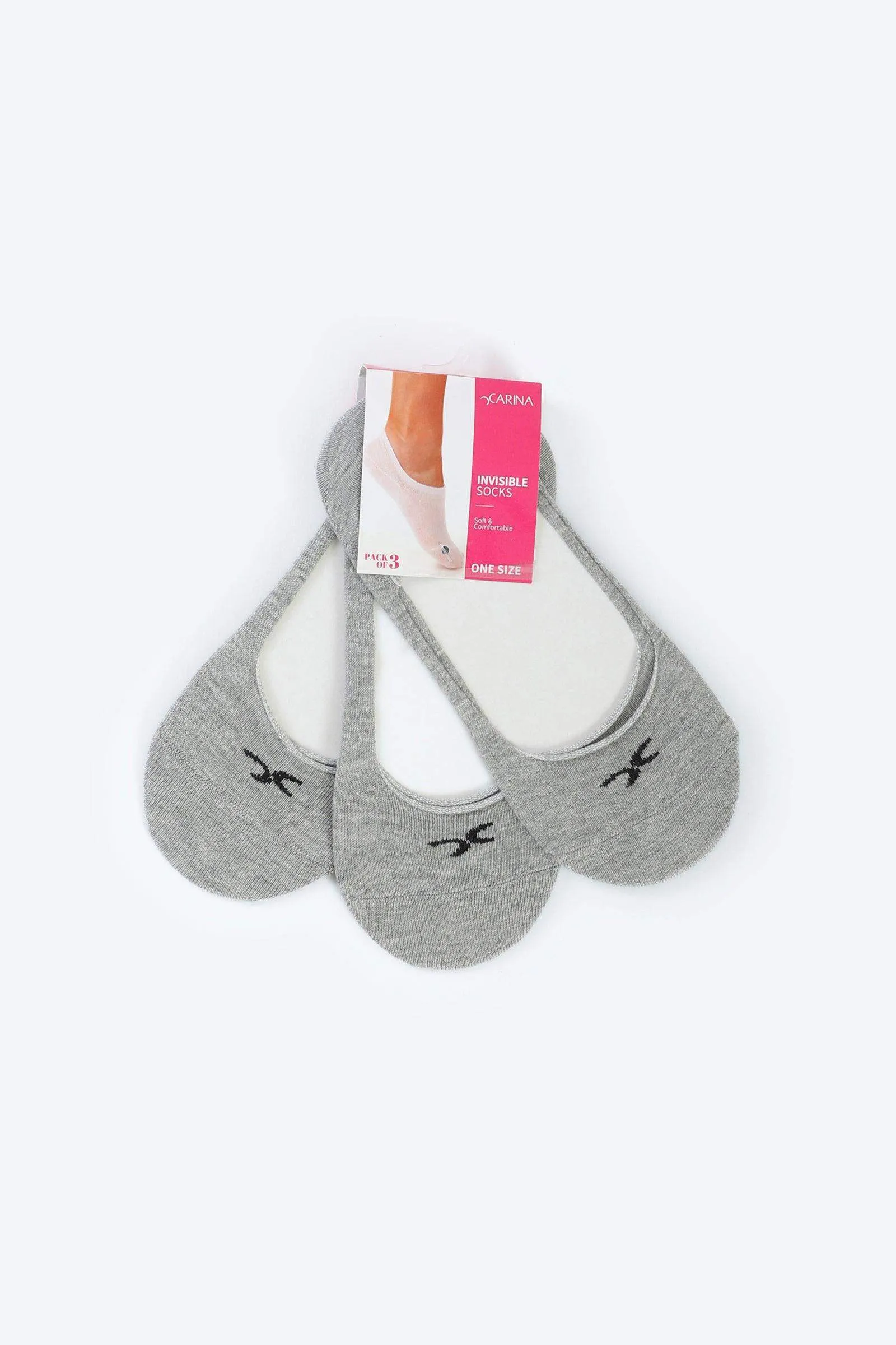 Invisible Cotton Socks - 3 Pairs