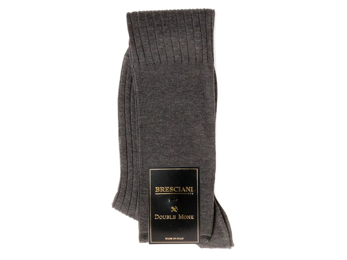 Knee Length Cotton Socks Grey