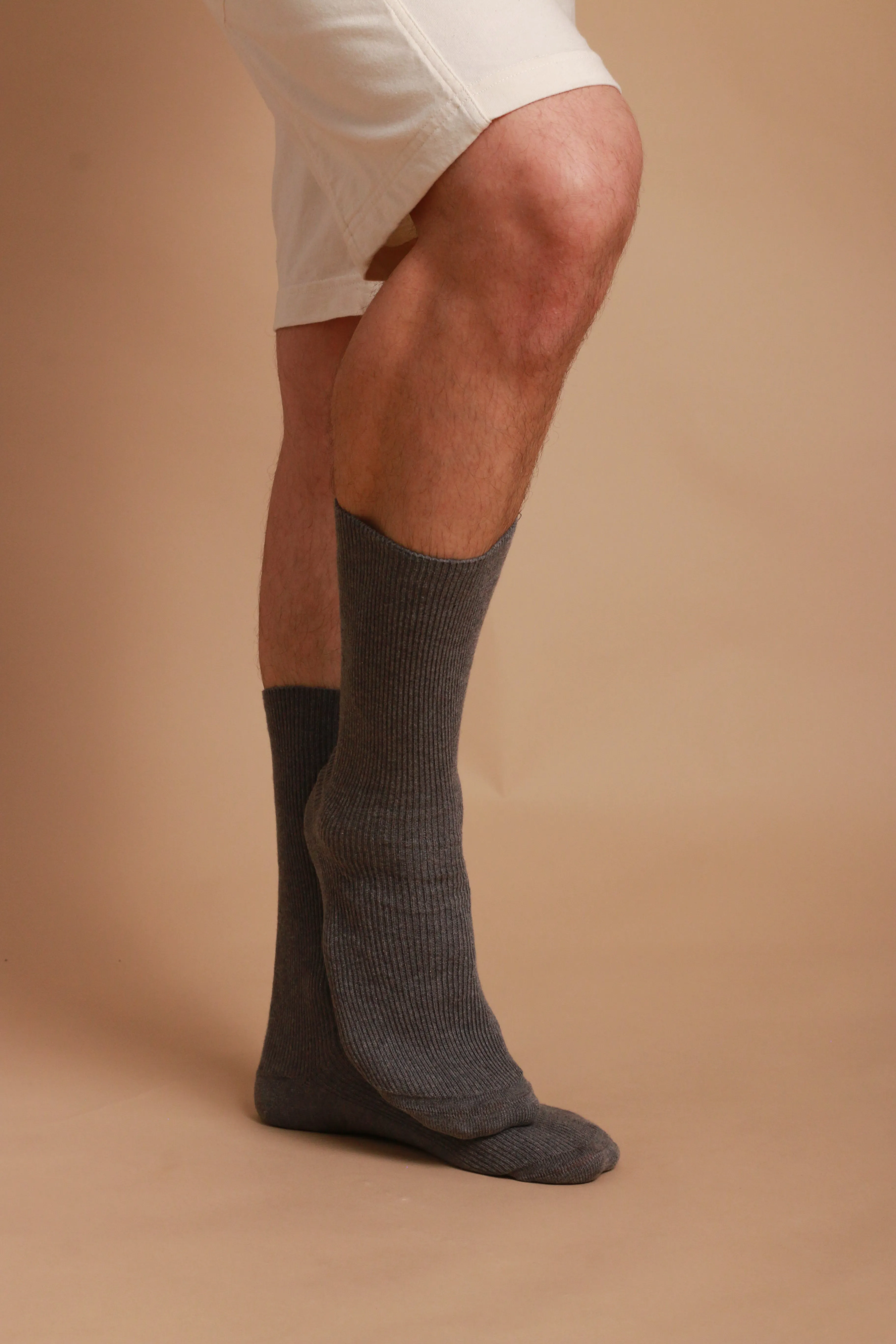 Lightweight Latex-Free 100% Organic Cotton Crew Socks (2pairs/pack)