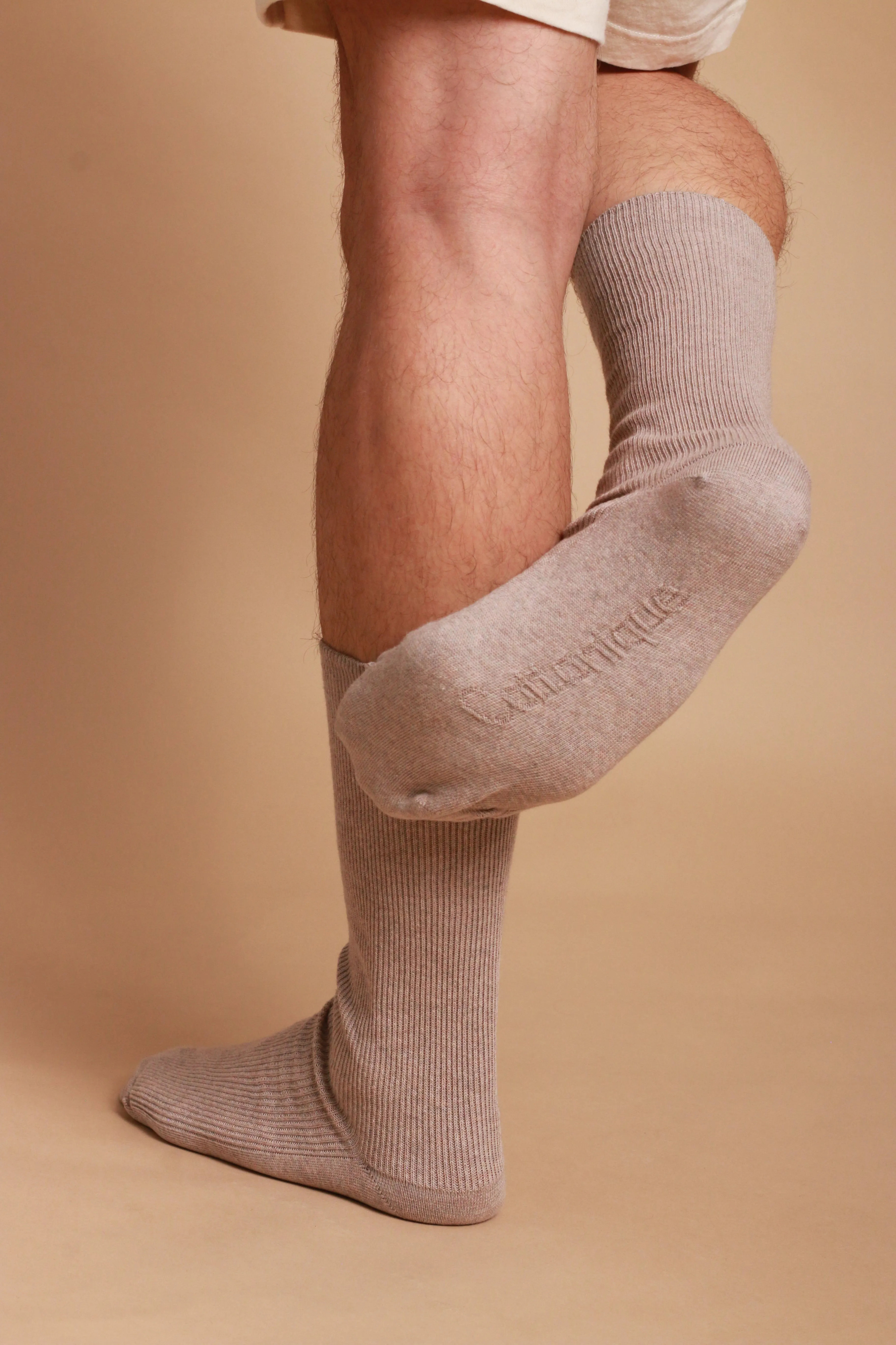 Lightweight Latex-Free 100% Organic Cotton Crew Socks (2pairs/pack)