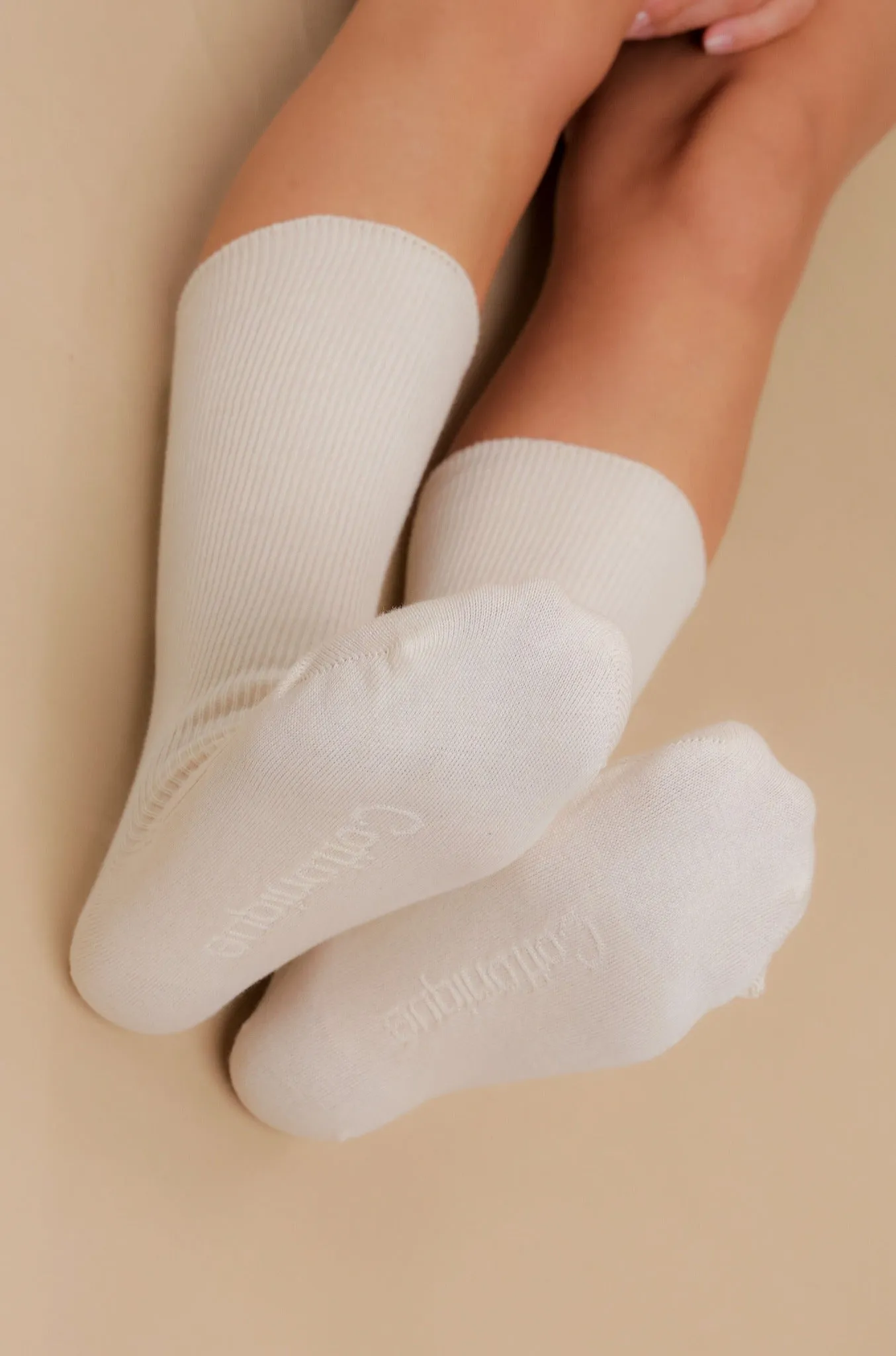 Lightweight Latex-Free 100% Organic Cotton Crew Socks (2pairs/pack)