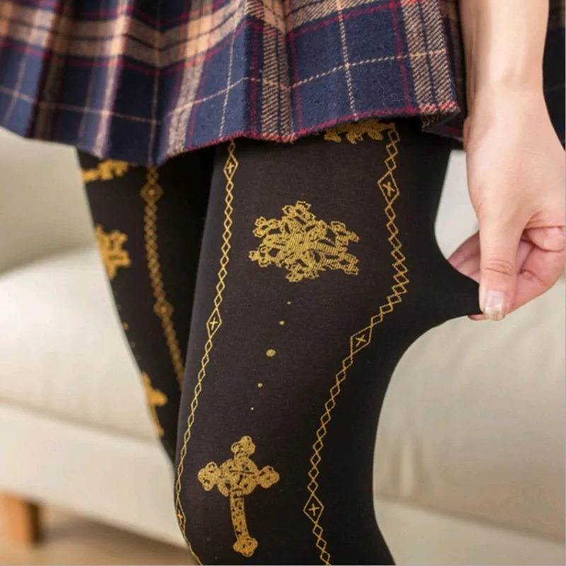 Lolita  pantyhose Rose bronzing socks