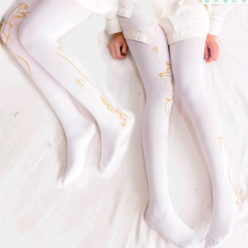 Lolita  pantyhose Rose bronzing socks