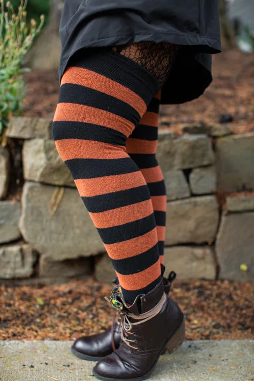 Longer Striped Extraordinary Thigh High Socks