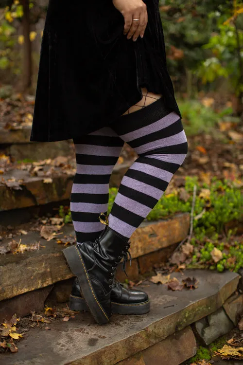 Longer Striped Extraordinary Thigh High Socks