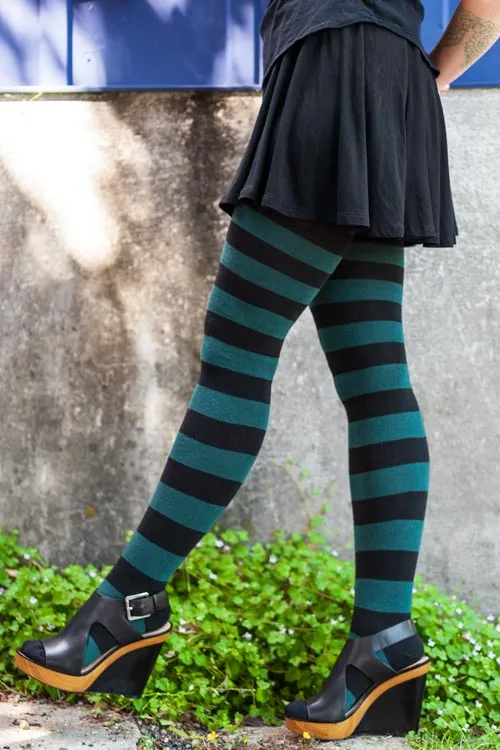 Longer Striped Extraordinary Thigh High Socks