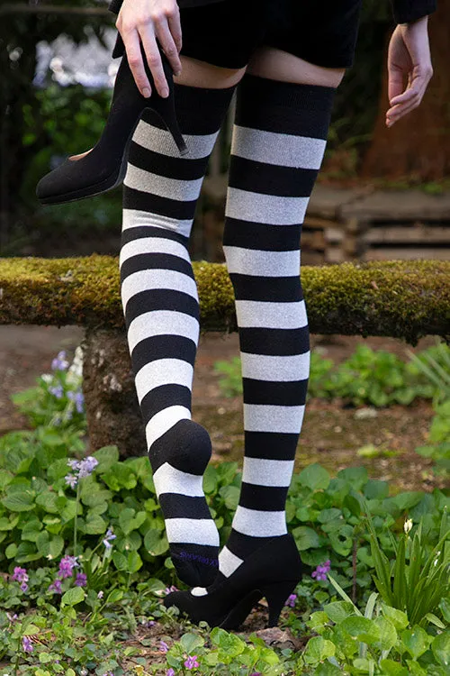 Longer Striped Extraordinary Thigh High Socks