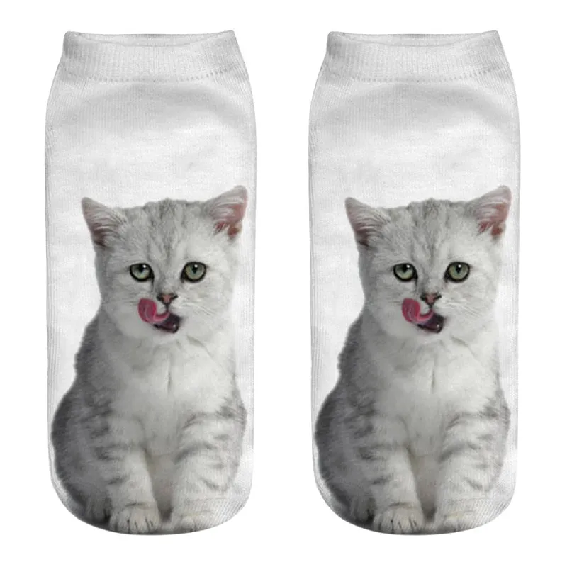 Low-Ankle Cat Socks