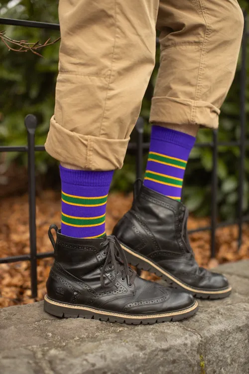 Mardi Gras Krewe Socks