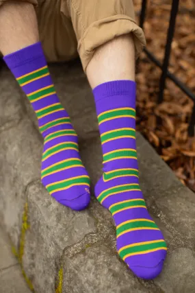 Mardi Gras Krewe Socks