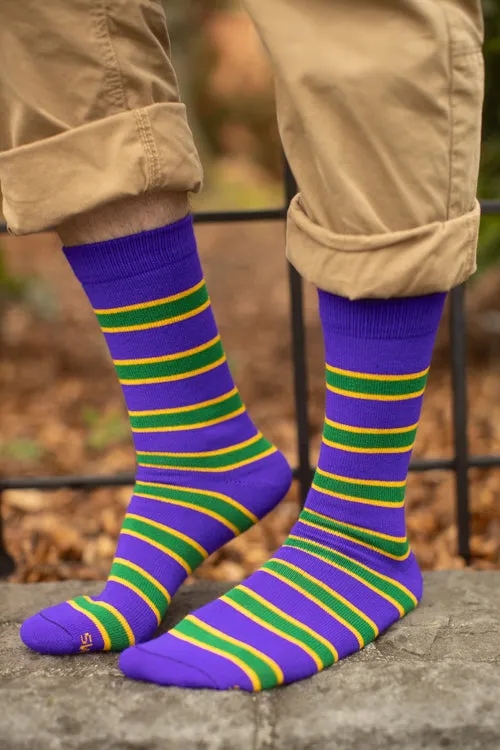 Mardi Gras Krewe Socks