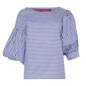 Marinière Stripe Puff Sleeve