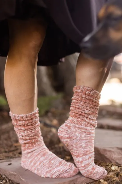 Marled Slouch Socks