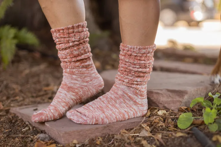 Marled Slouch Socks