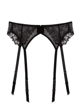 Marlowe Floral Embroidered Garter Belt