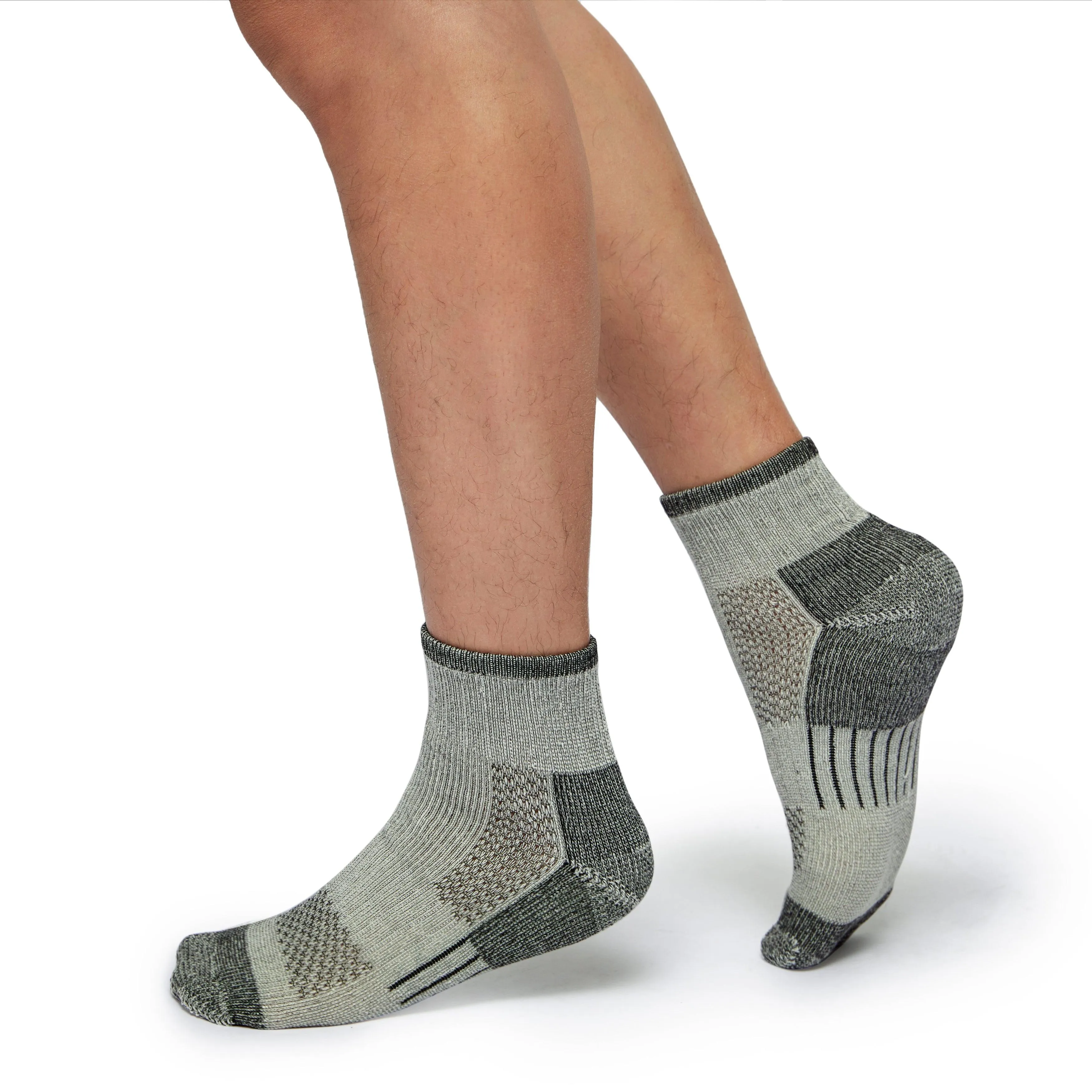 Men's Feet Free Running Stripes ankle socks 2-packs