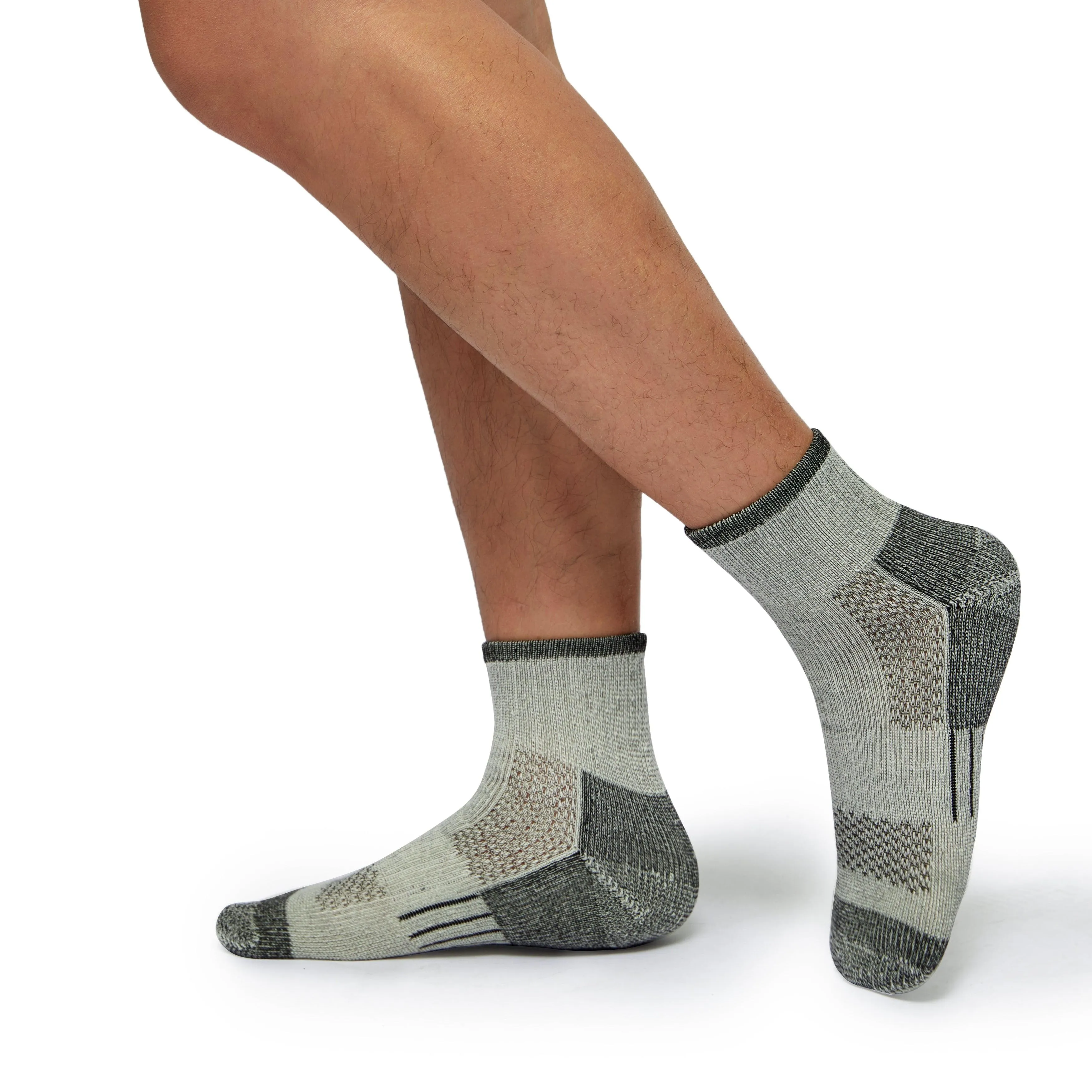 Men's Feet Free Running Stripes ankle socks 2-packs