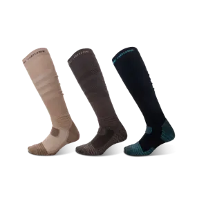 Men's Long Way Mountaineering Stripe knee high socks 3-packs