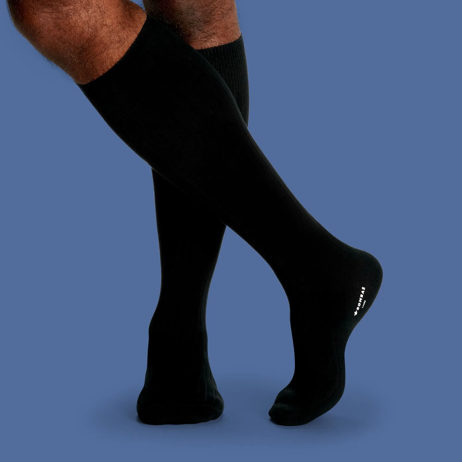 Men's Ribbed Dress Over the Calf Sock 8-Pack