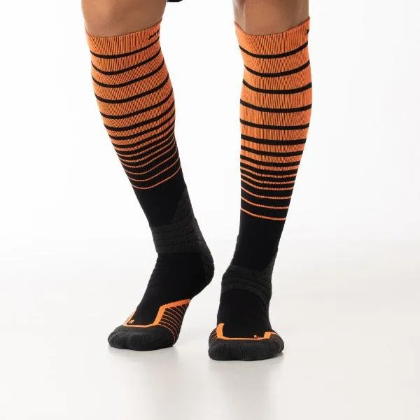 Men's Run Free Running Orange knee high socks 2-packs