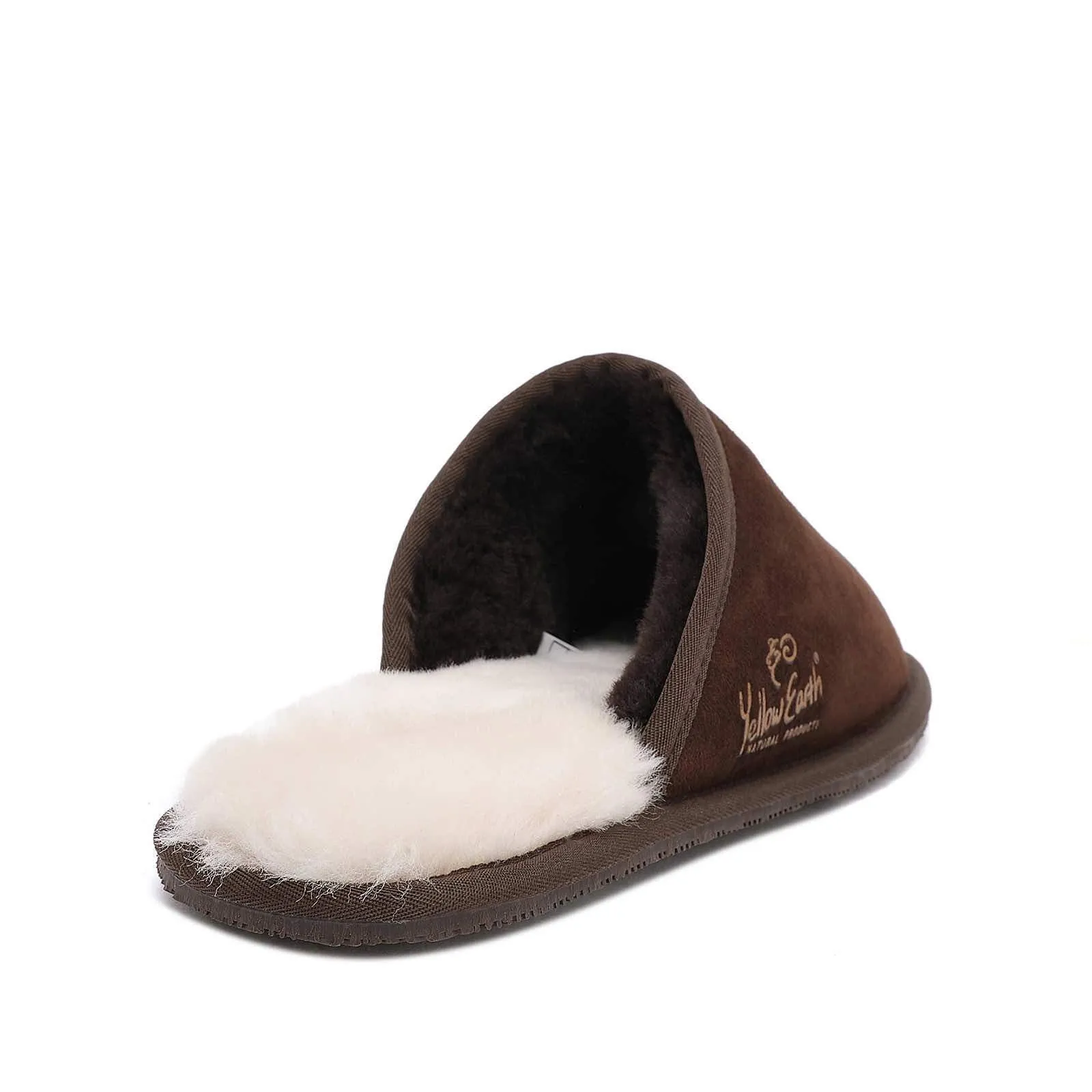 Men's Scuff - Australian Sheepskin UGG Slippers - Flexible Non-Slip Rubber Sole