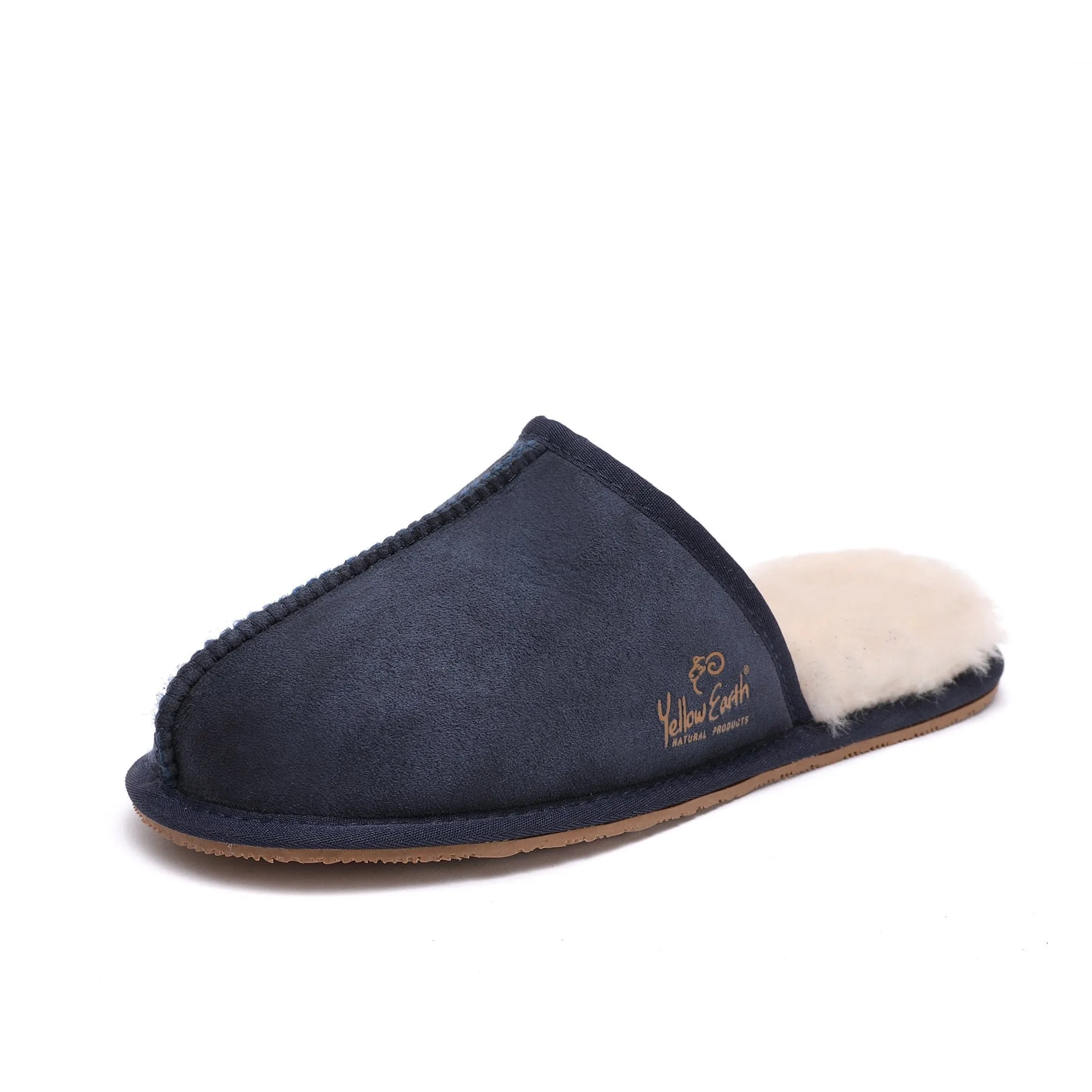 Men's Scuff - Australian Sheepskin UGG Slippers - Flexible Non-Slip Rubber Sole