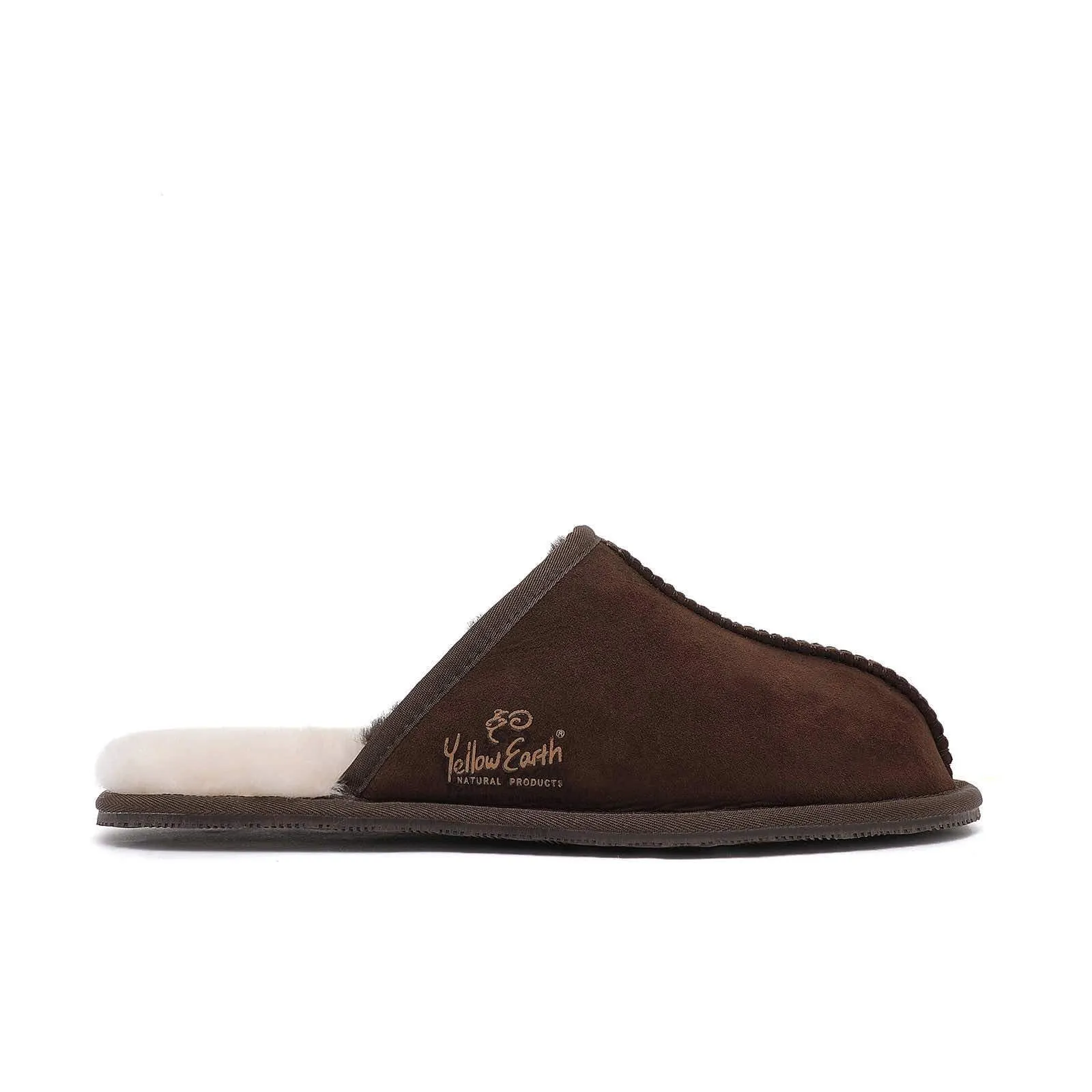 Men's Scuff - Australian Sheepskin UGG Slippers - Flexible Non-Slip Rubber Sole