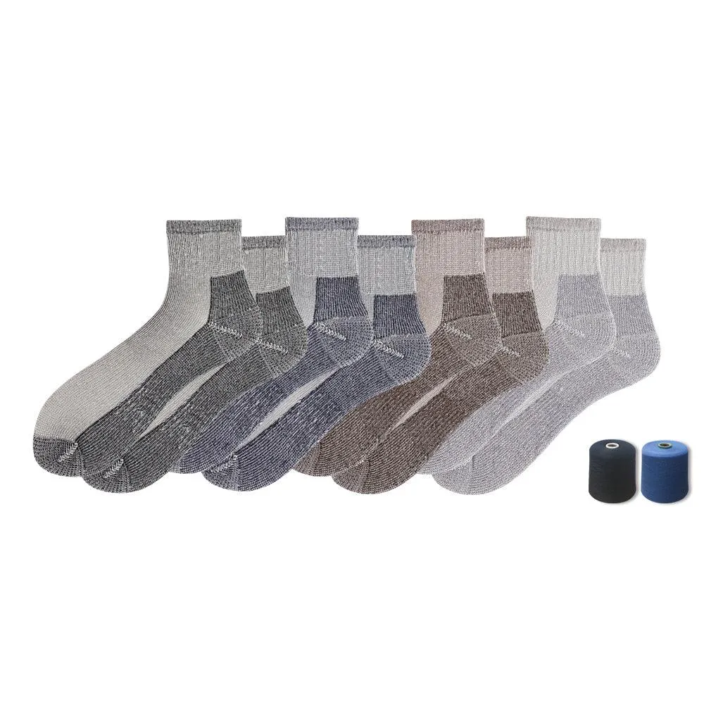 Men's Touch Wear Everyday GRAY ankle socks 4-packs