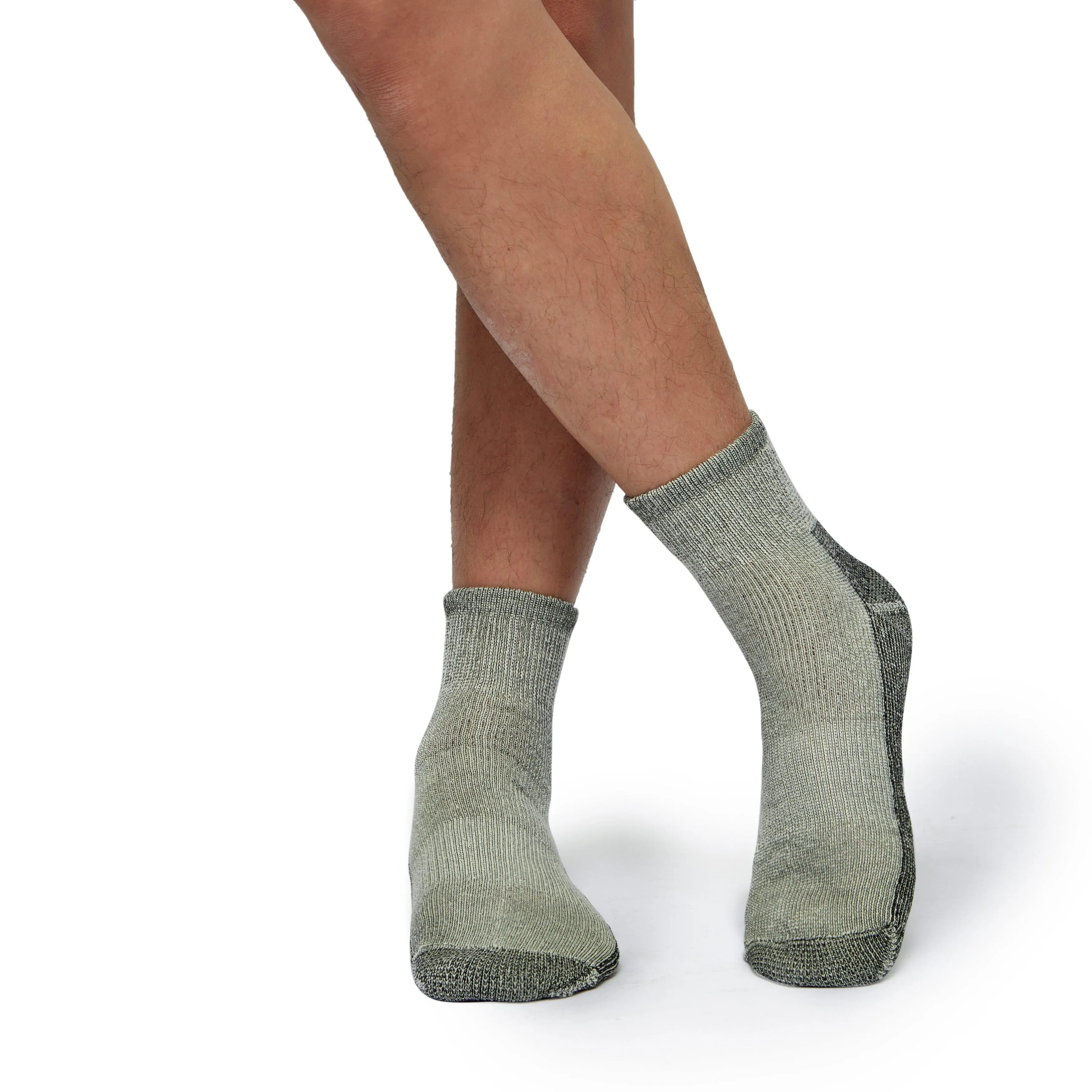 Men's Touch Wear Everyday GRAY ankle socks 4-packs