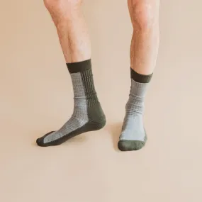 Merino Wool Midweight Adult Socks - Aqua