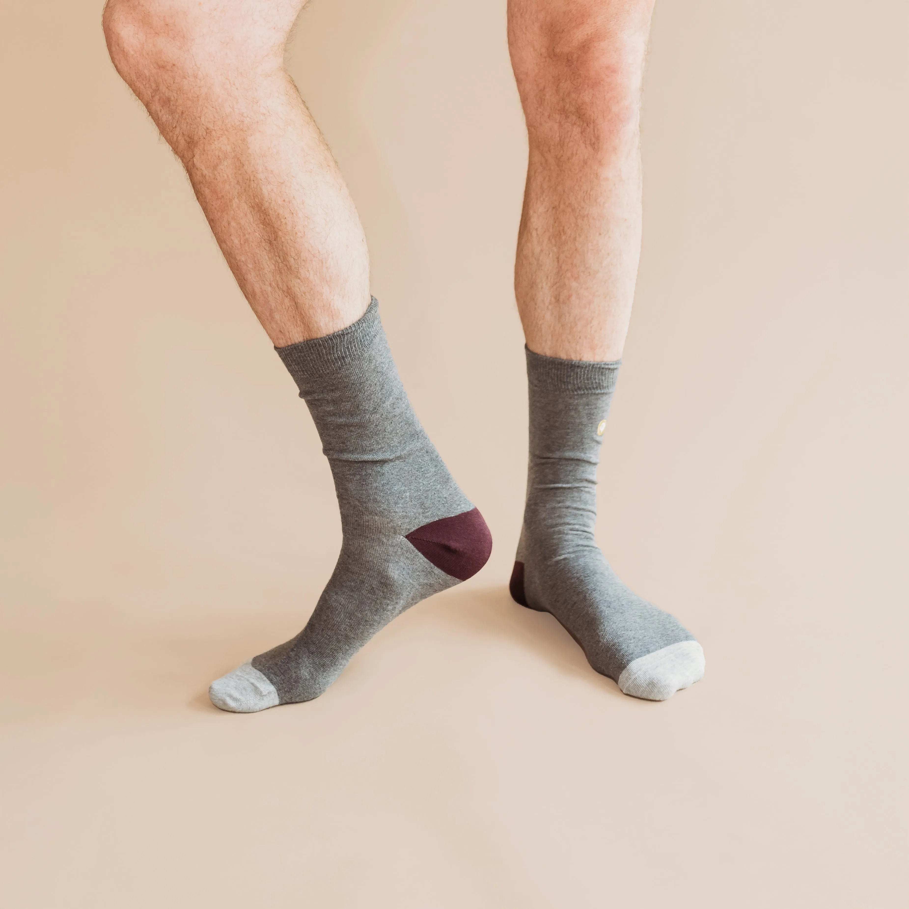 Mixed Patterns Adult Trouser Socks (3-pack) - 98% Organic Cotton