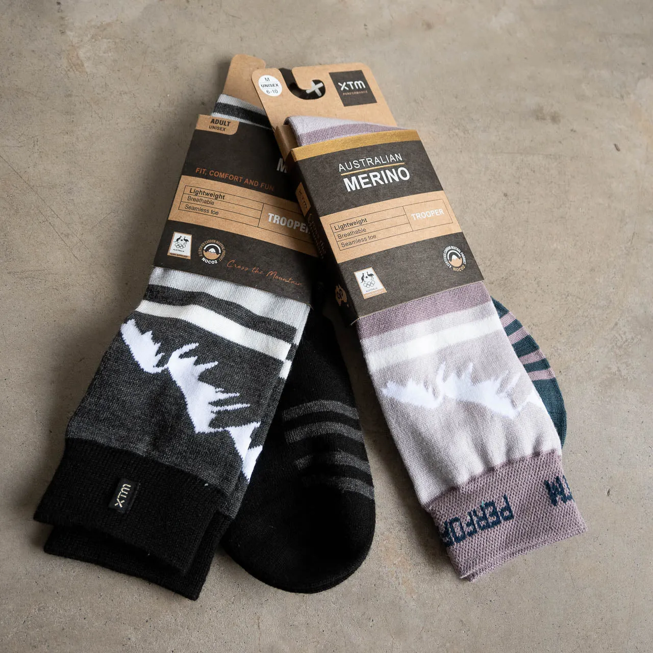 Move Mountains Long Merino Socks by XTM Australia