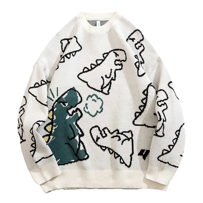 Oversized Knitted Cartoon Cardigan