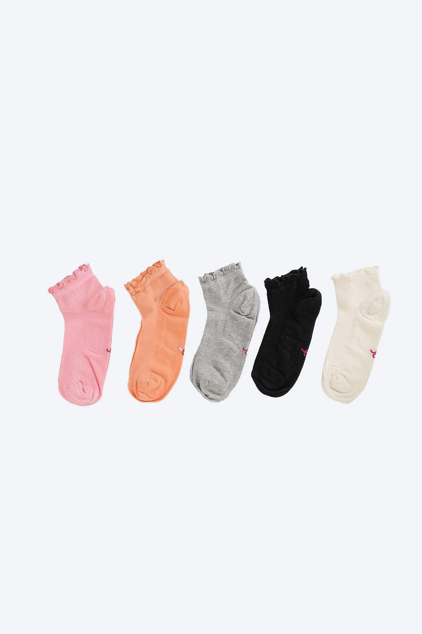 Pack of 5 Frilled Socks