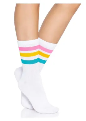 Pan Pride Socks in White