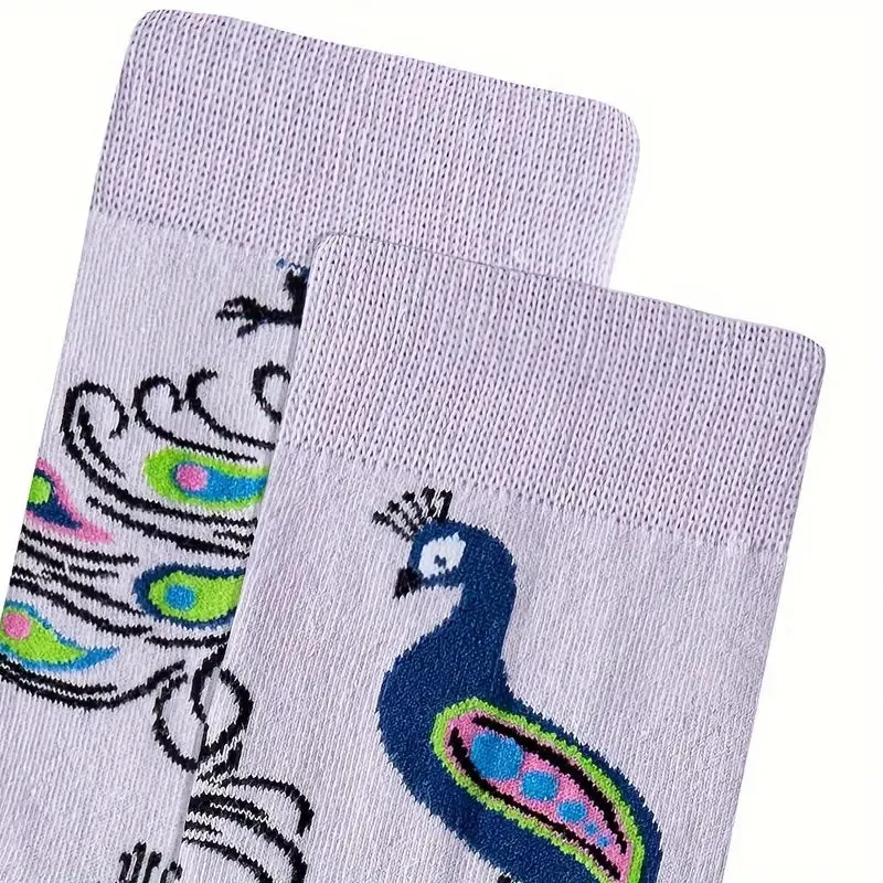 Peacock Socks from the Sock Panda (Adult Medium - Women's Shoe Sizes 5-10)