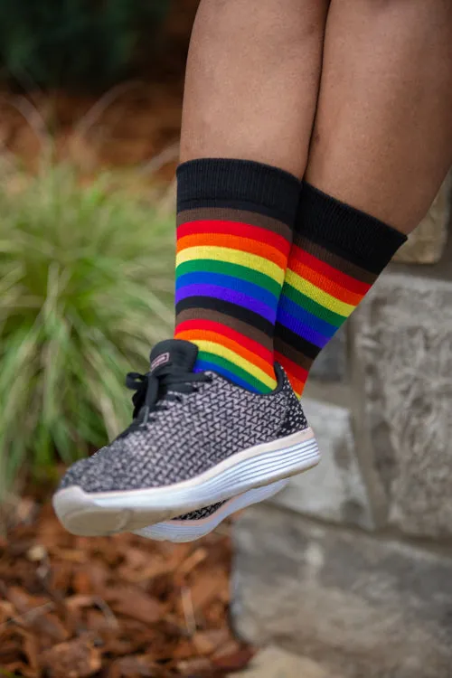 Philly Rainbow Crew Socks