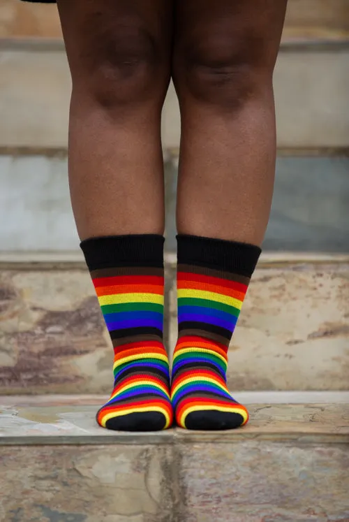 Philly Rainbow Crew Socks