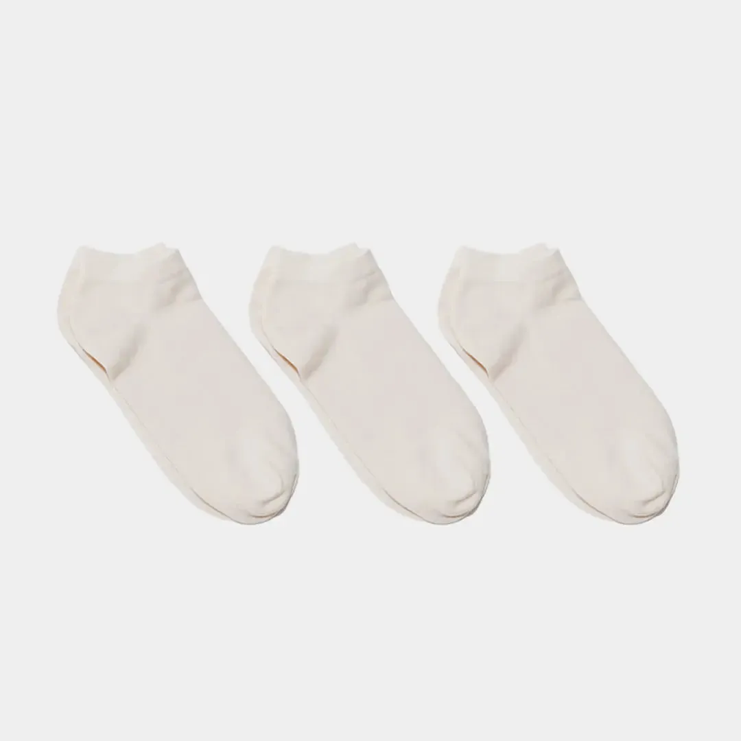 Pure Organic (no dye) Adult Ankle Socks - 98% Organic Cotton