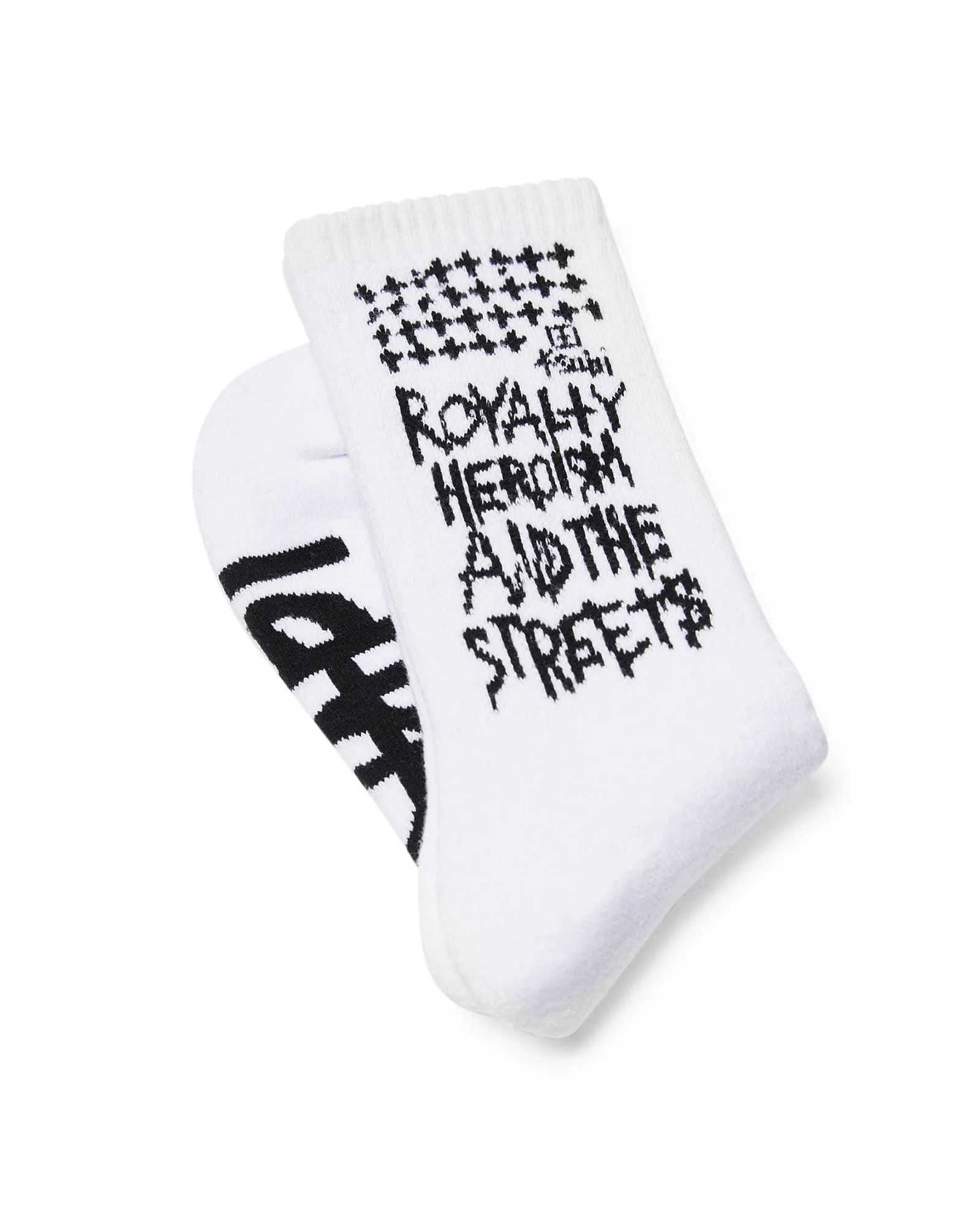 ROYALTY KSOCKS WHITE/BLACK